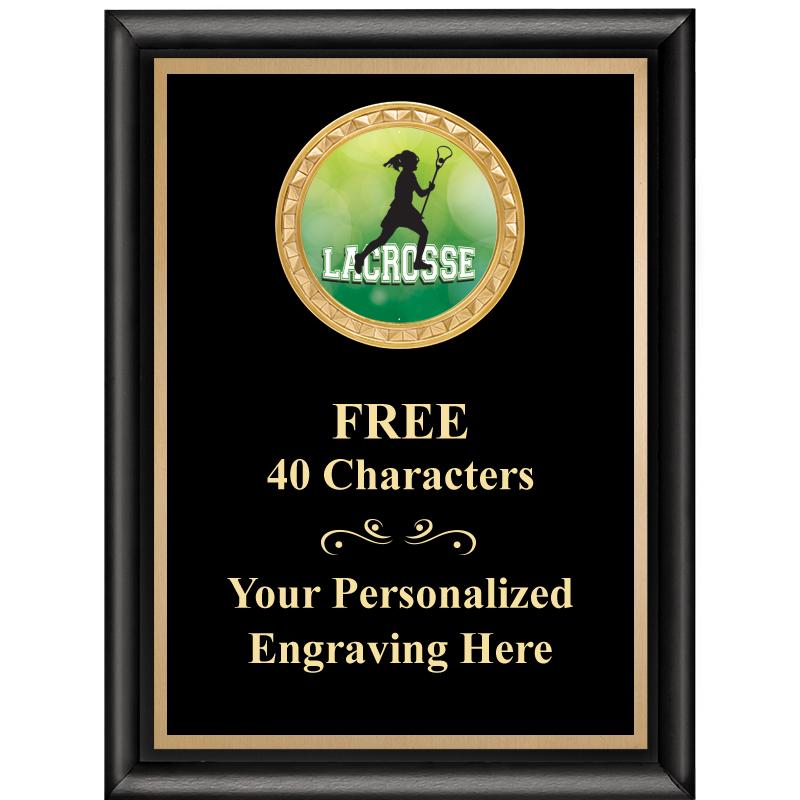 6X8 BLK SHINY EXEC INSERT PLQ