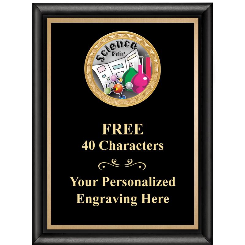 6X8 BLK SHINY EXEC INSERT PLQ