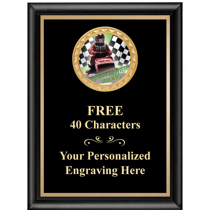 6X8 BLK SHINY EXEC INSERT PLQ