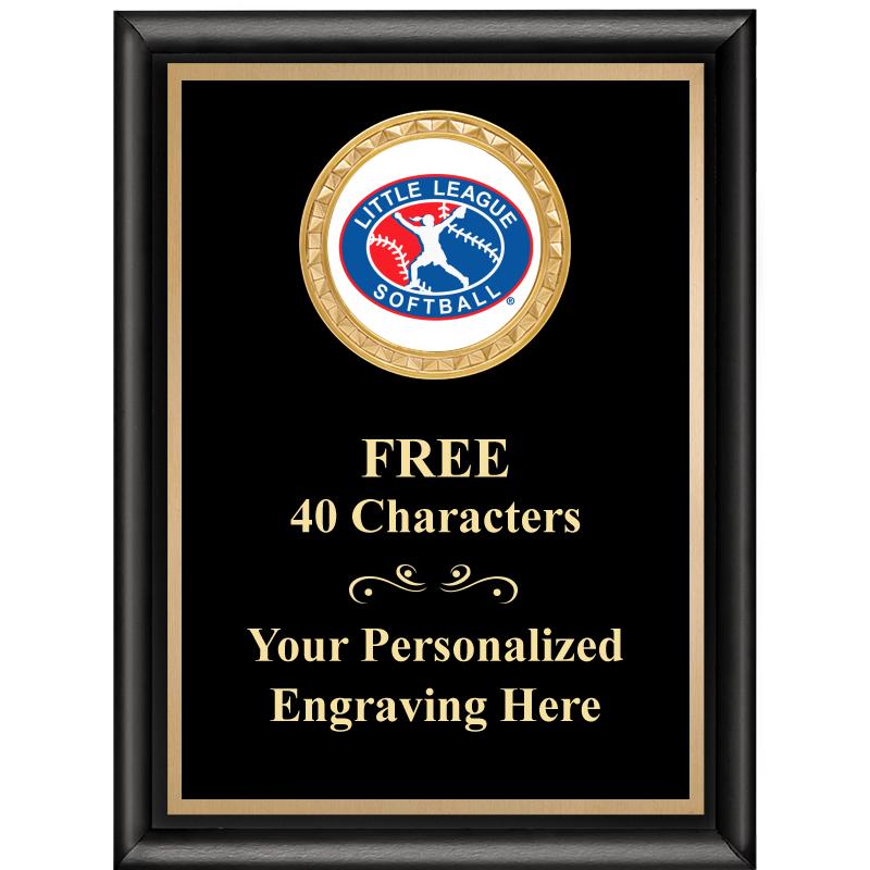 6X8 BLK SHINY EXEC INSERT PLQ