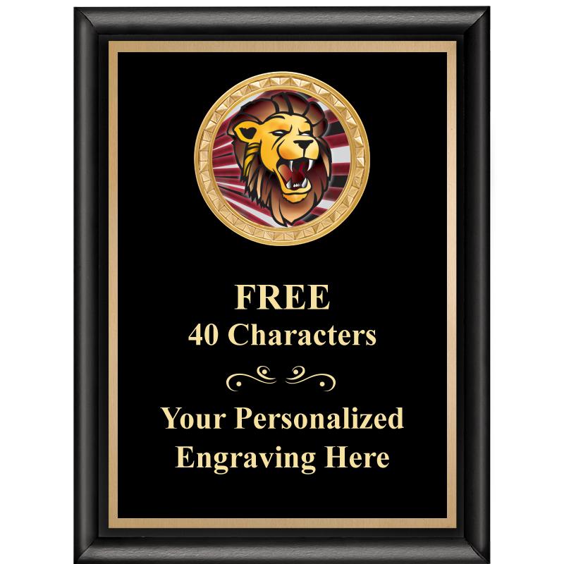 6X8 BLK SHINY EXEC INSERT PLQ