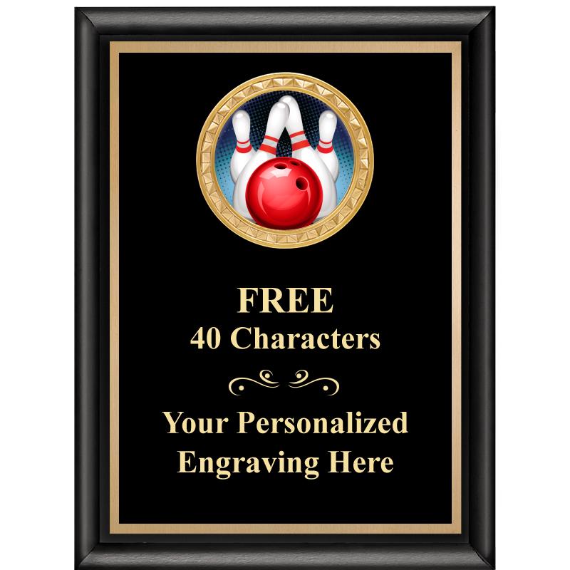 6X8 BLK SHINY EXEC INSERT PLQ