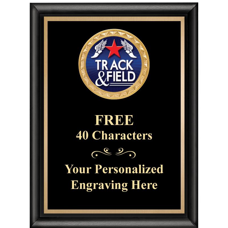 6X8 BLK SHINY EXEC INSERT PLQ