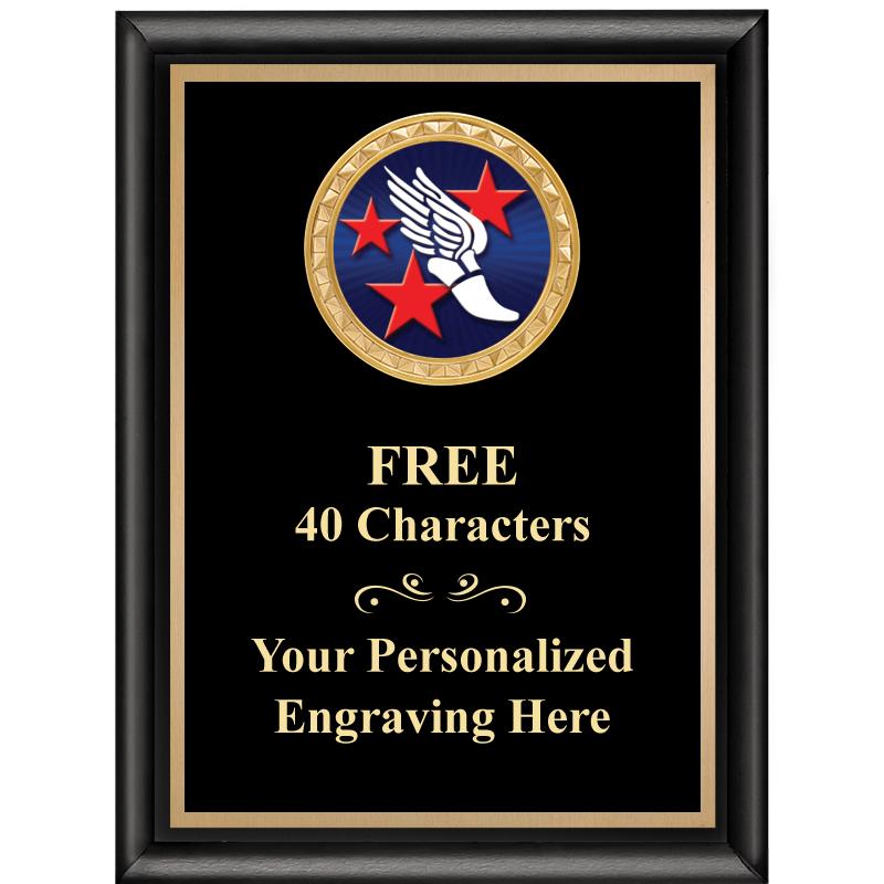 6X8 BLK SHINY EXEC INSERT PLQ