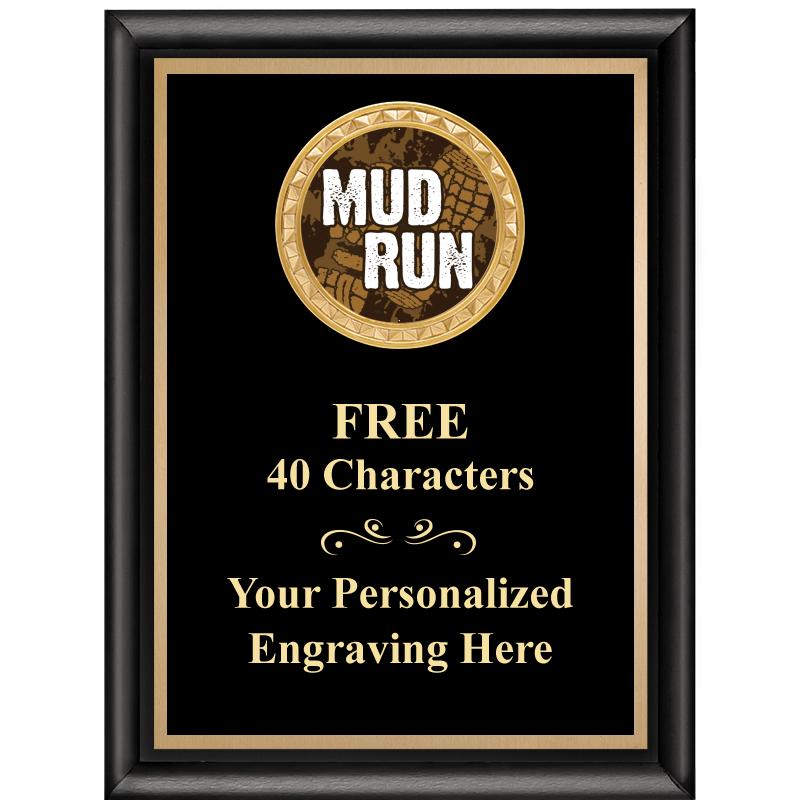 6X8 BLK SHINY EXEC INSERT PLQ