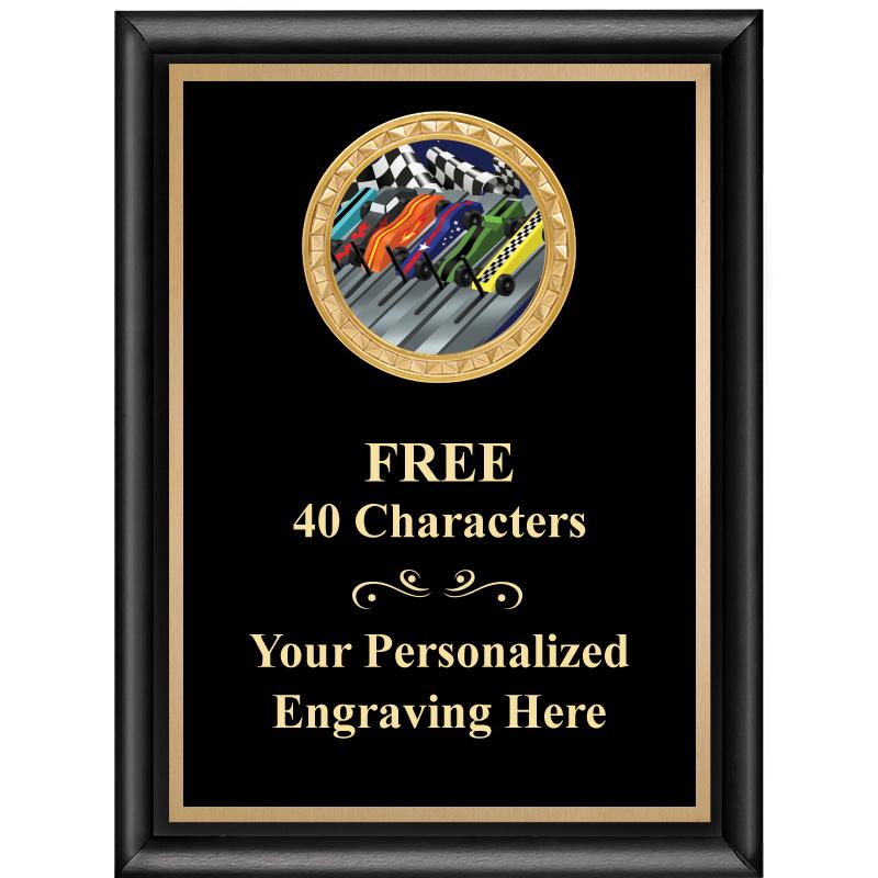 6X8 BLK SHINY EXEC INSERT PLQ