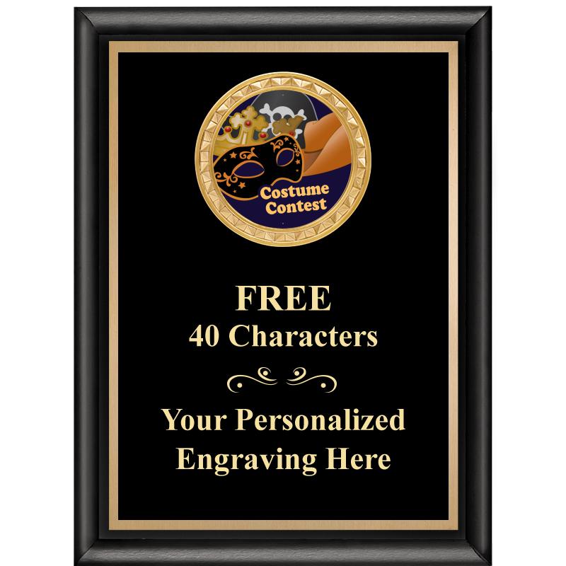 6X8 BLK SHINY EXEC INSERT PLQ