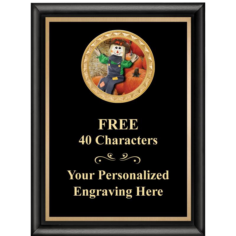 6X8 BLK SHINY EXEC INSERT PLQ