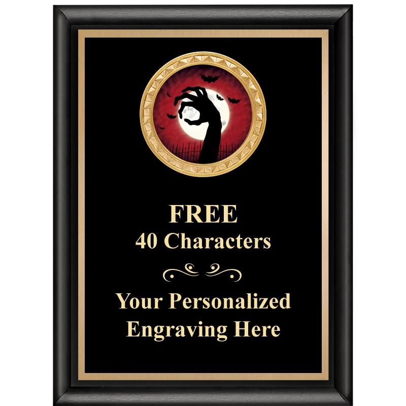 6X8 BLK SHINY EXEC INSERT PLQ