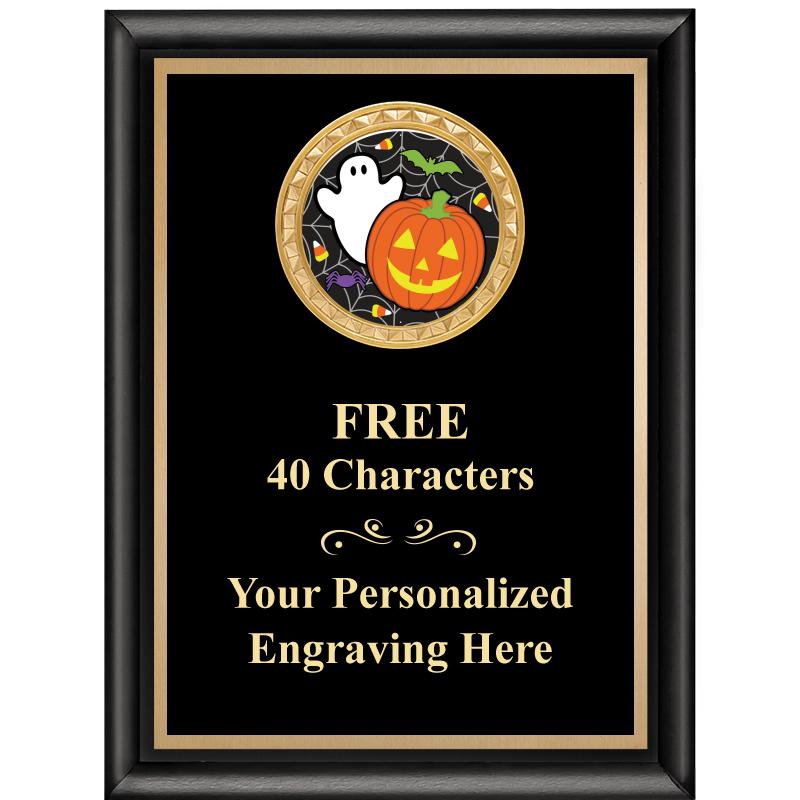 6X8 BLK SHINY EXEC INSERT PLQ