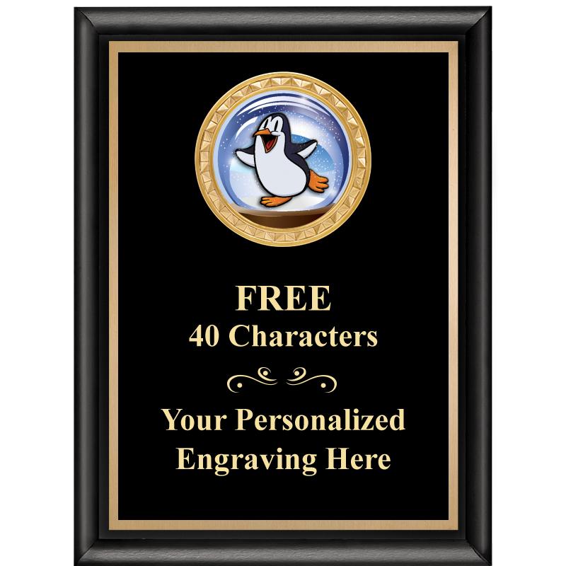 6X8 BLK SHINY EXEC INSERT PLQ