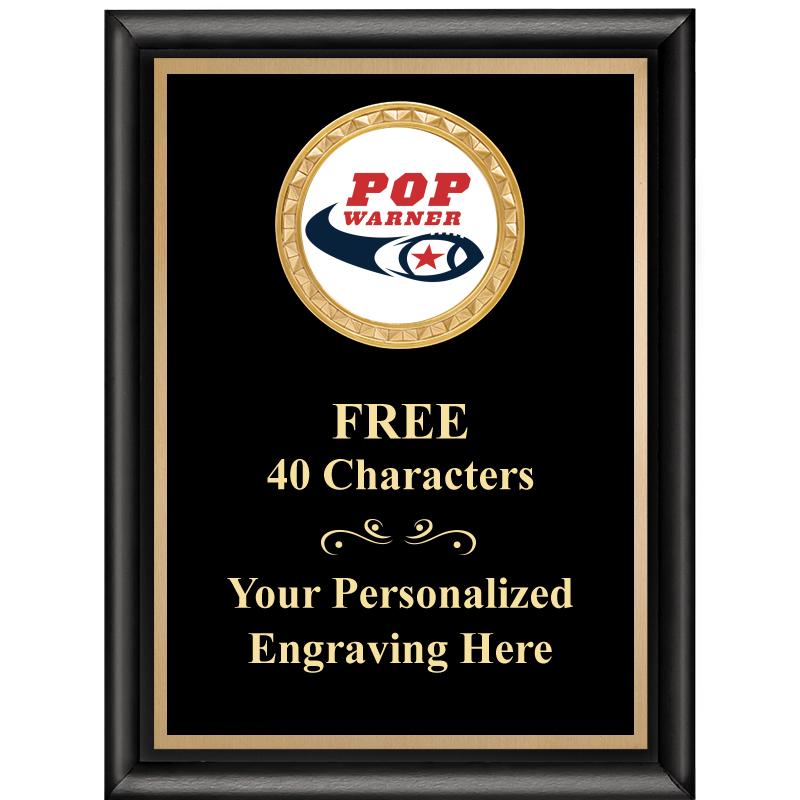 6X8 BLK SHINY EXEC INSERT PLQ