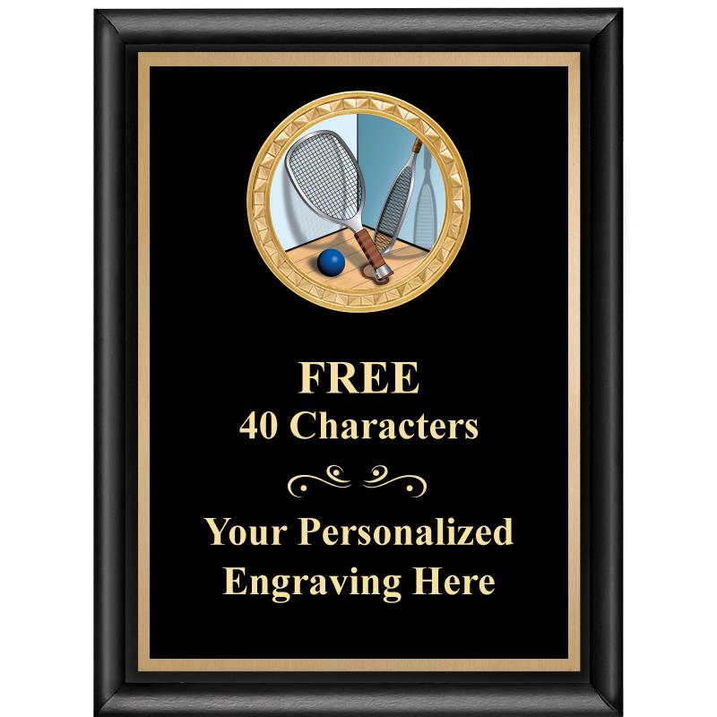 6X8 BLK SHINY EXEC INSERT PLQ