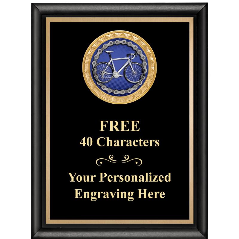 6X8 BLK SHINY EXEC INSERT PLQ