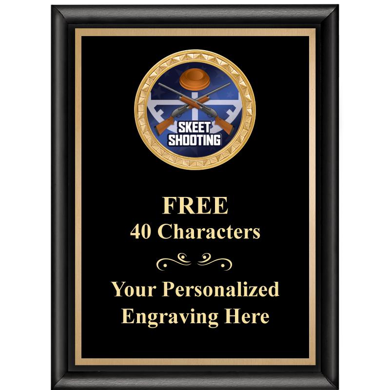 6X8 BLK SHINY EXEC INSERT PLQ