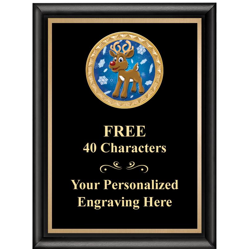 6X8 BLK SHINY EXEC INSERT PLQ