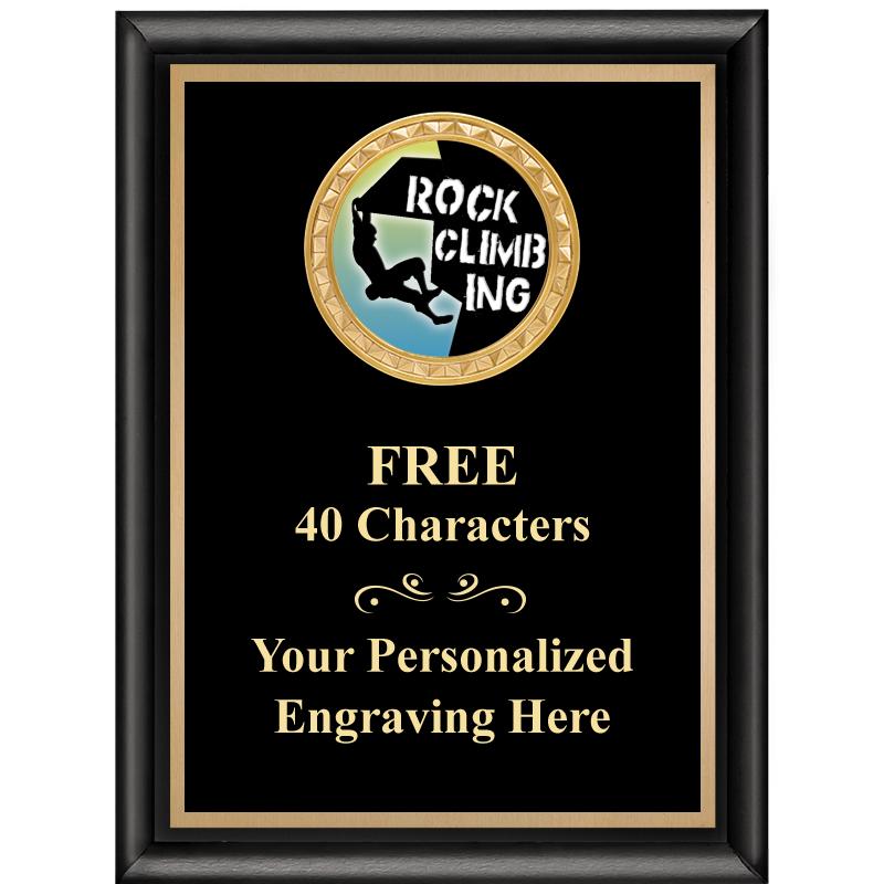 6X8 BLK SHINY EXEC INSERT PLQ