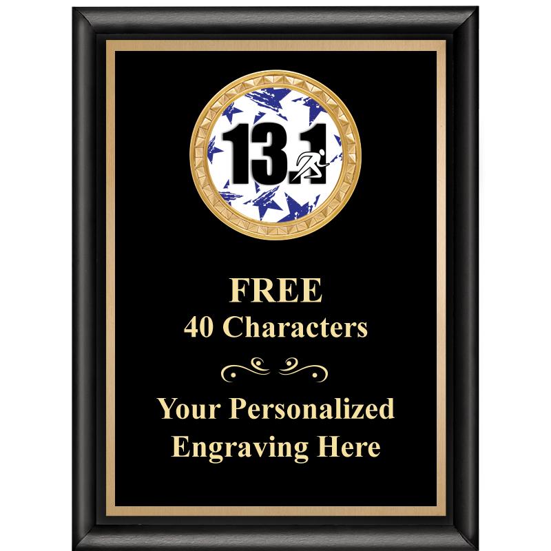 6X8 BLK SHINY EXEC INSERT PLQ