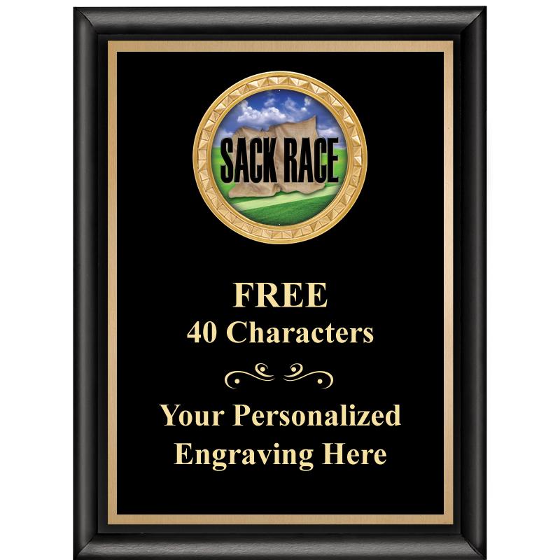 6X8 BLK SHINY EXEC INSERT PLQ