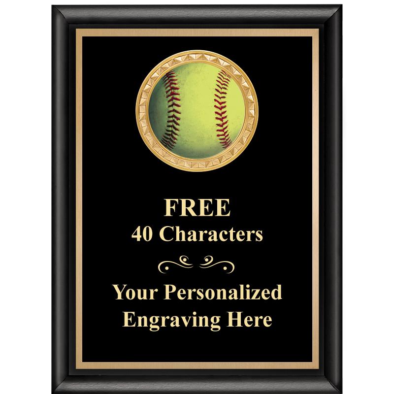 6X8 BLK SHINY EXEC INSERT PLQ