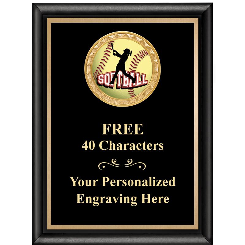 6X8 BLK SHINY EXEC INSERT PLQ