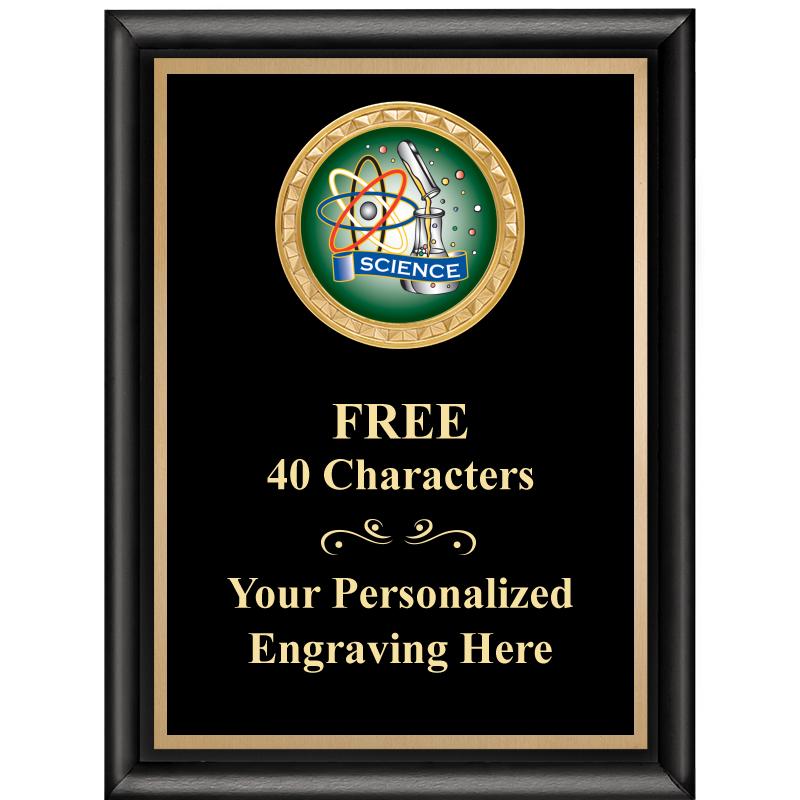 6X8 BLK SHINY EXEC INSERT PLQ