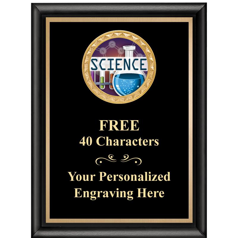 6X8 BLK SHINY EXEC INSERT PLQ