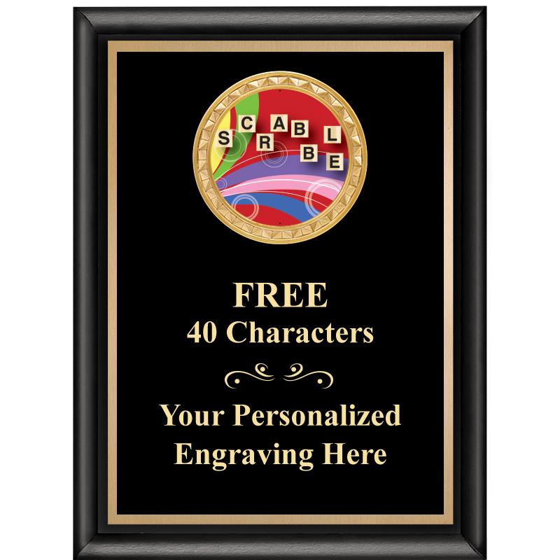 6X8 BLK SHINY EXEC INSERT PLQ