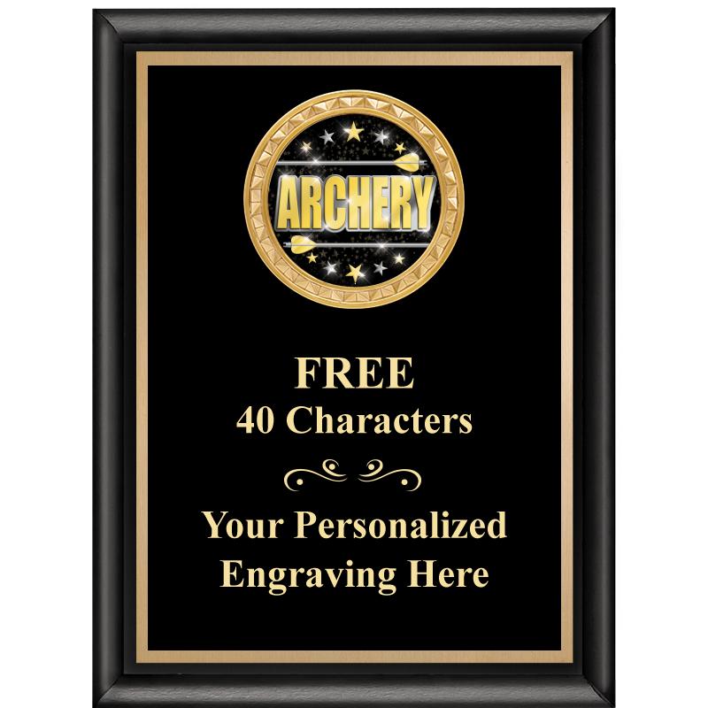 6X8 BLK SHINY EXEC INSERT PLQ