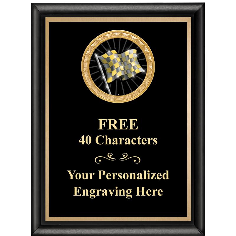 6X8 BLK SHINY EXEC INSERT PLQ