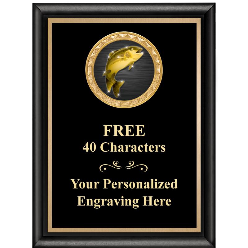 6X8 BLK SHINY EXEC INSERT PLQ