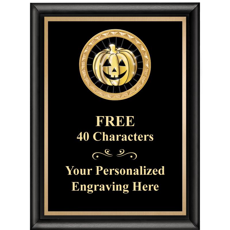 6X8 BLK SHINY EXEC INSERT PLQ