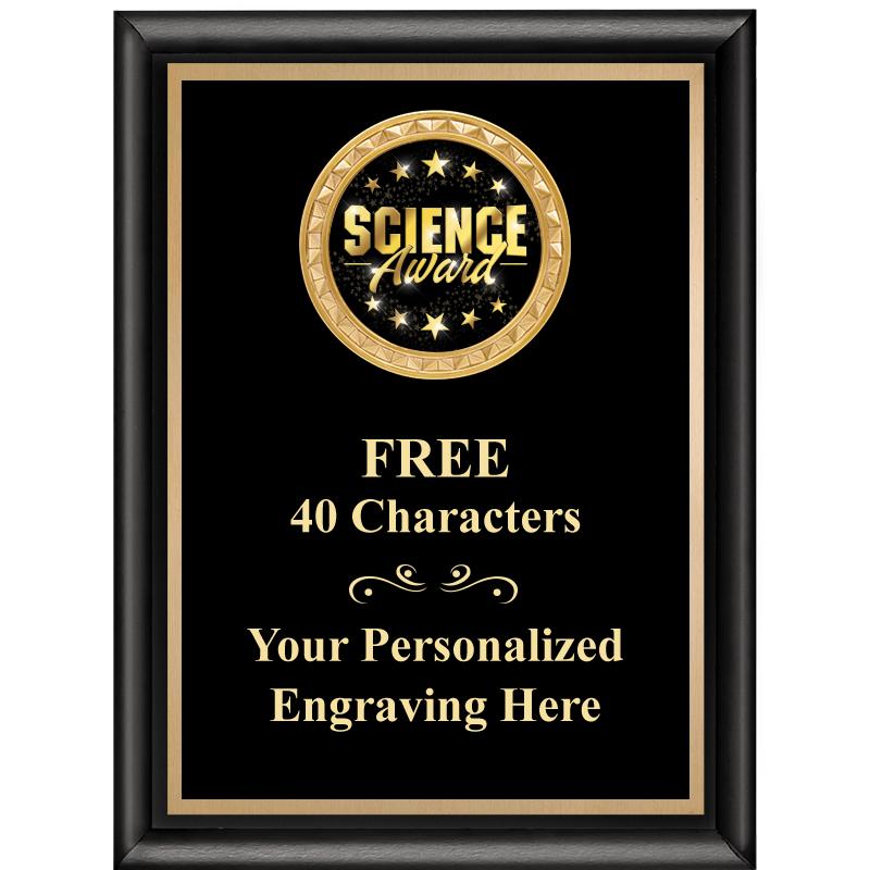 6X8 BLK SHINY EXEC INSERT PLQ