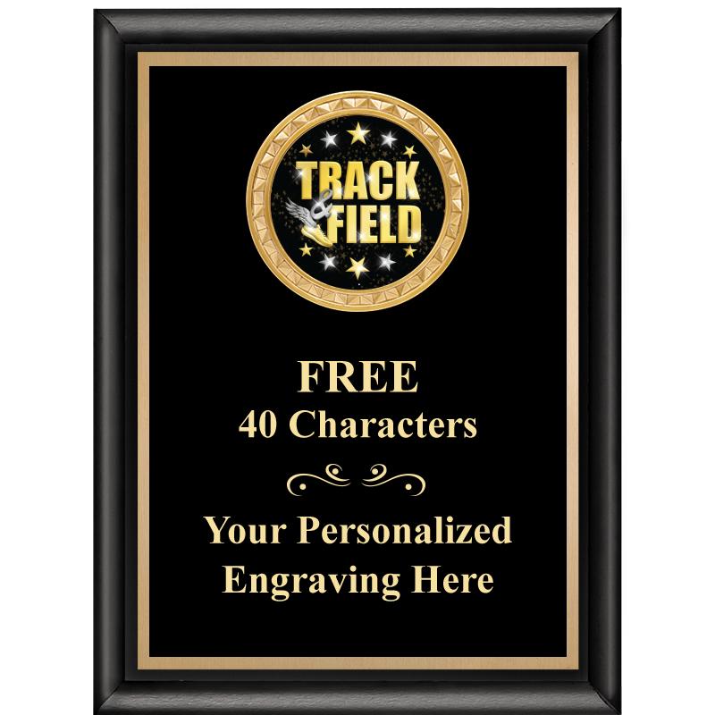 6X8 BLK SHINY EXEC INSERT PLQ