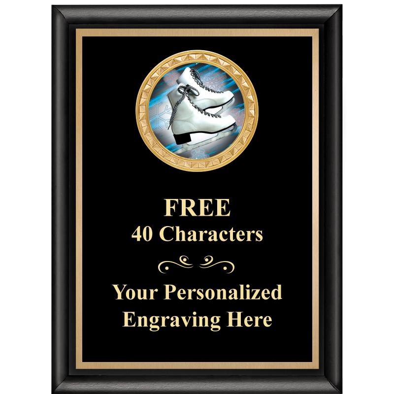 6X8 BLK SHINY EXEC INSERT PLQ