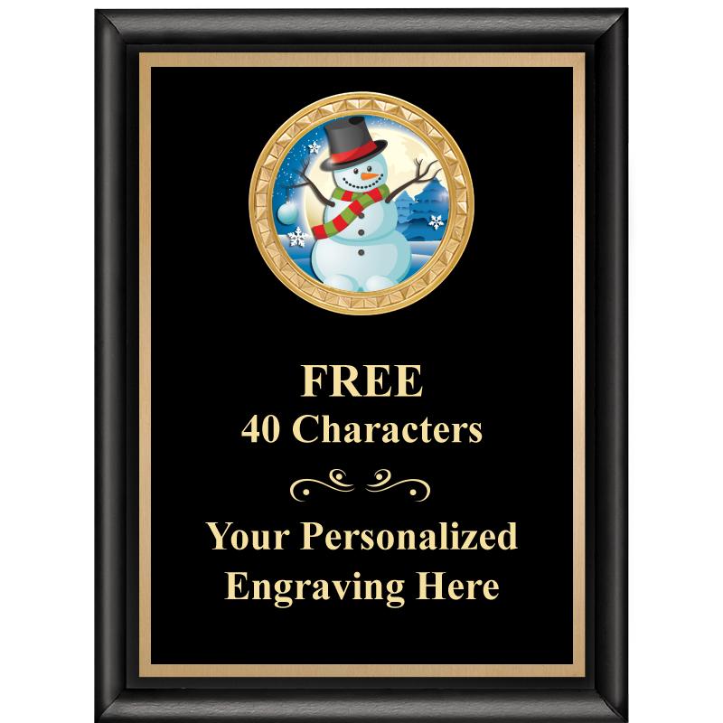 6X8 BLK SHINY EXEC INSERT PLQ