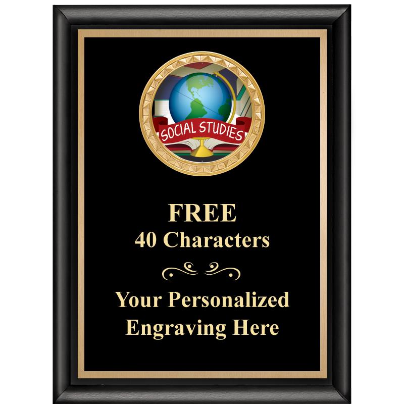 6X8 BLK SHINY EXEC INSERT PLQ