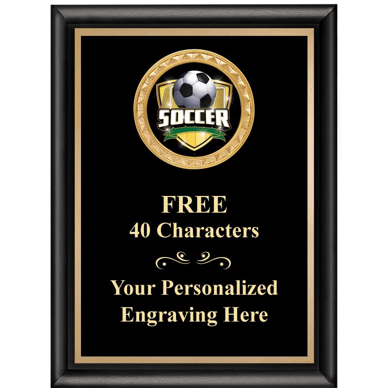 6X8 BLK SHINY EXEC INSERT PLQ