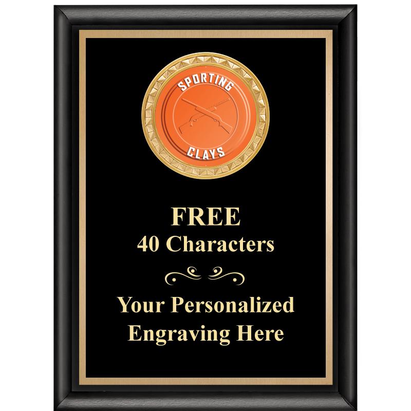 6X8 BLK SHINY EXEC INSERT PLQ