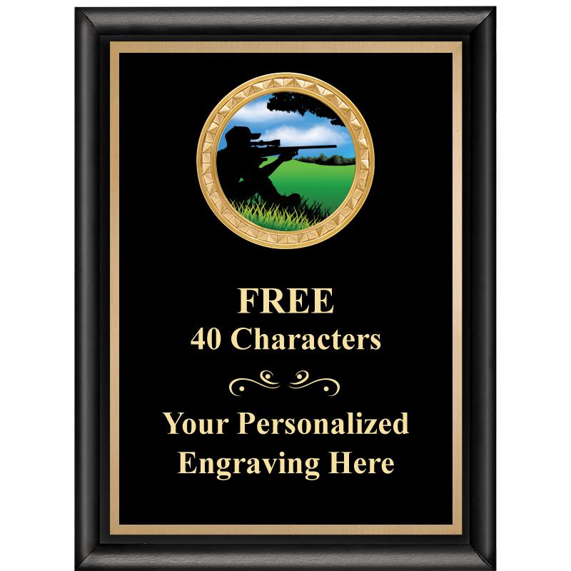 6X8 BLK SHINY EXEC INSERT PLQ