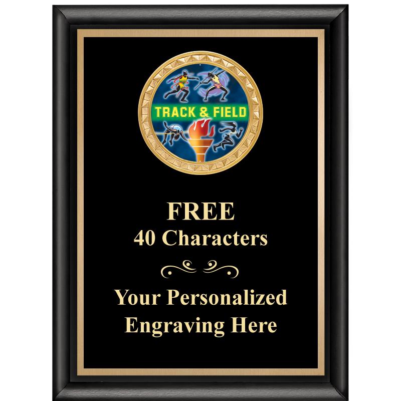 6X8 BLK SHINY EXEC INSERT PLQ