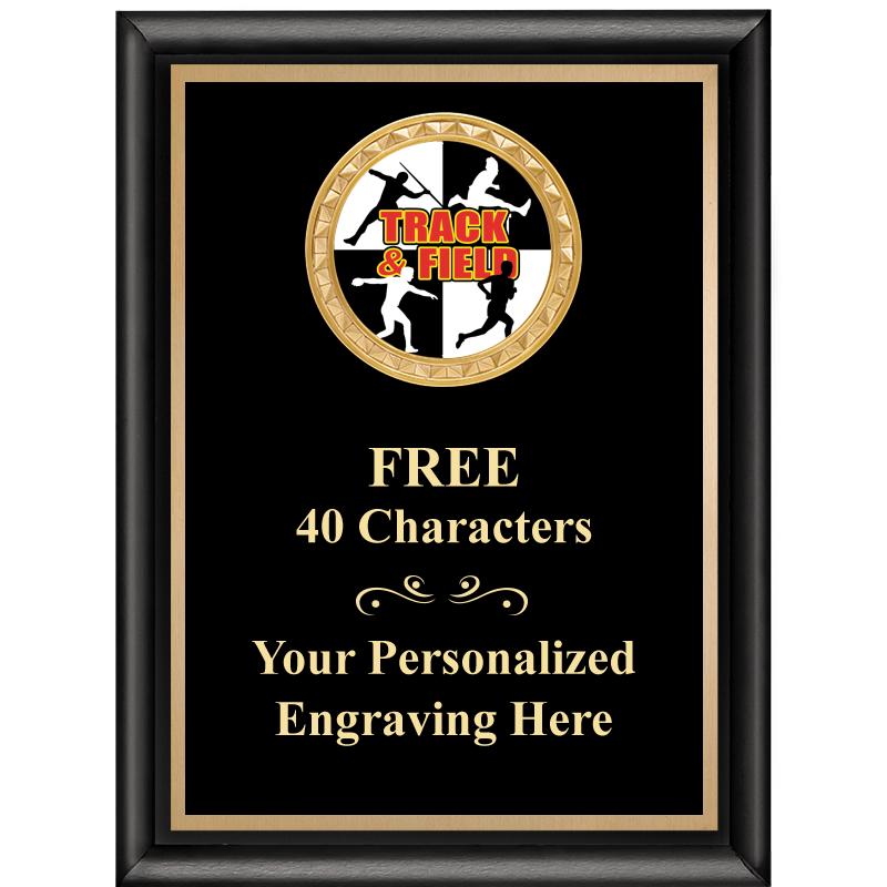 6X8 BLK SHINY EXEC INSERT PLQ