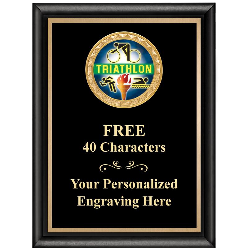 6X8 BLK SHINY EXEC INSERT PLQ