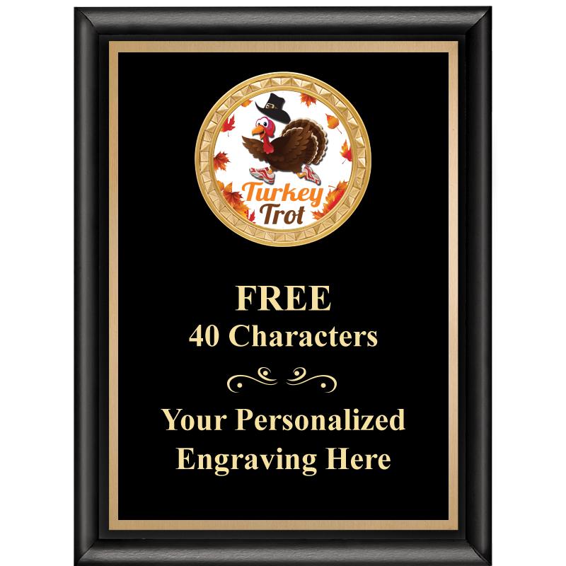 6X8 BLK SHINY EXEC INSERT PLQ