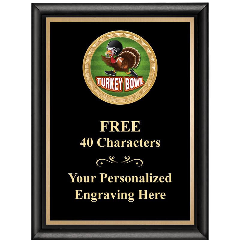 6X8 BLK SHINY EXEC INSERT PLQ