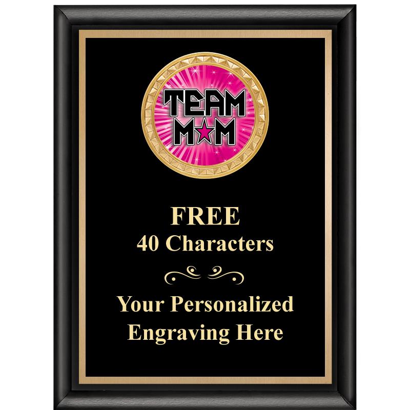 6X8 BLK SHINY EXEC INSERT PLQ