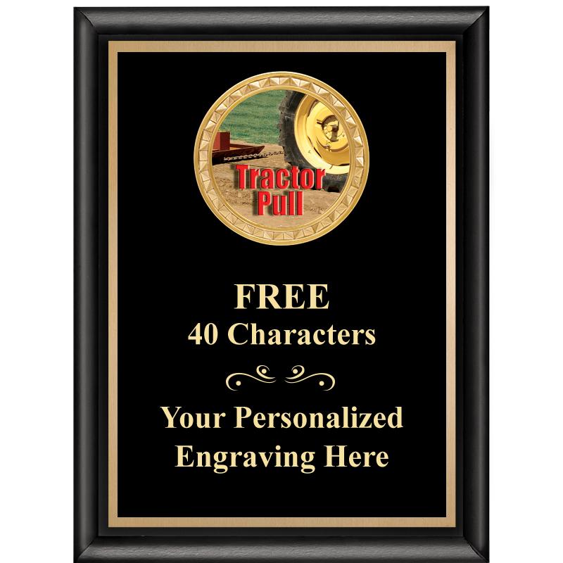 6X8 BLK SHINY EXEC INSERT PLQ