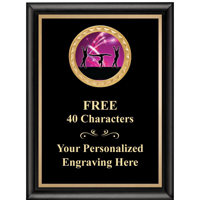 6X8 BLK SHINY EXEC INSERT PLQ