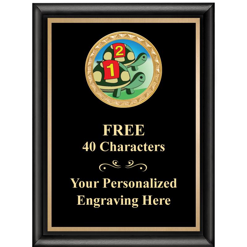 6X8 BLK SHINY EXEC INSERT PLQ