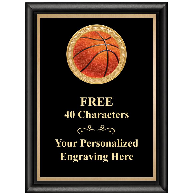 6X8 BLK SHINY EXEC INSERT PLQ